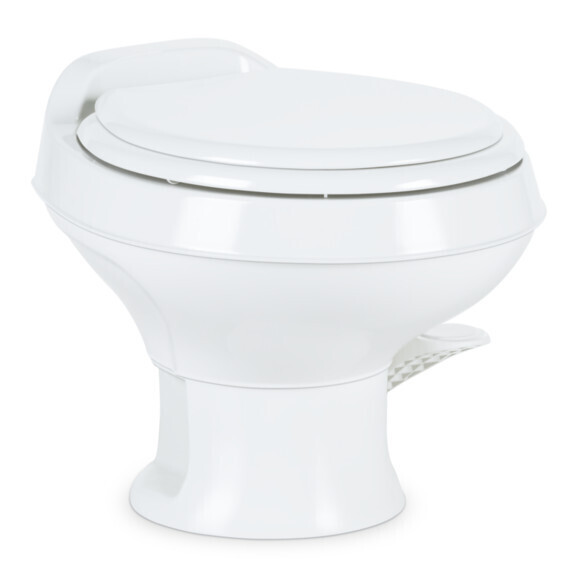 Dometic White Plastic Low Profile 301 Series Toilet (302301671)