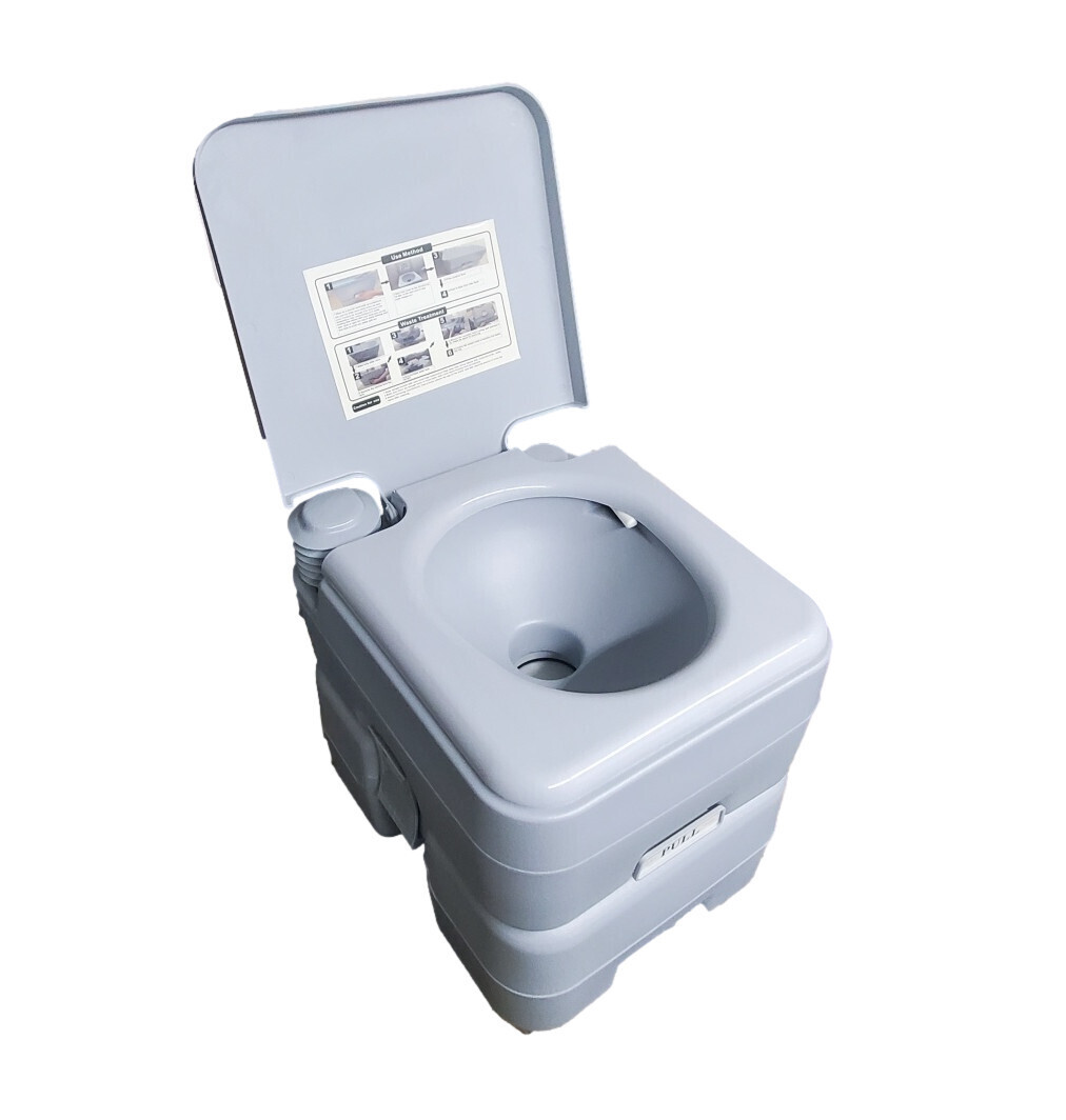RV Portable Toilet 5 Gallon Light Gray ( 18206 )