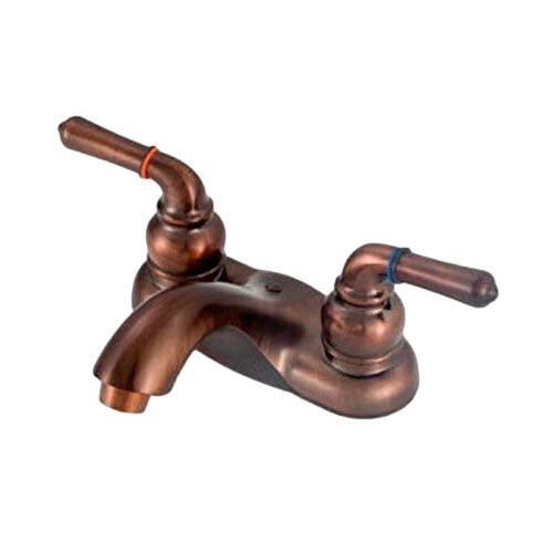 American Brass® OB77ORB-ARC Brass Oil Rubbed Bronze 4&quot; Two-Handle Lavatory Faucet