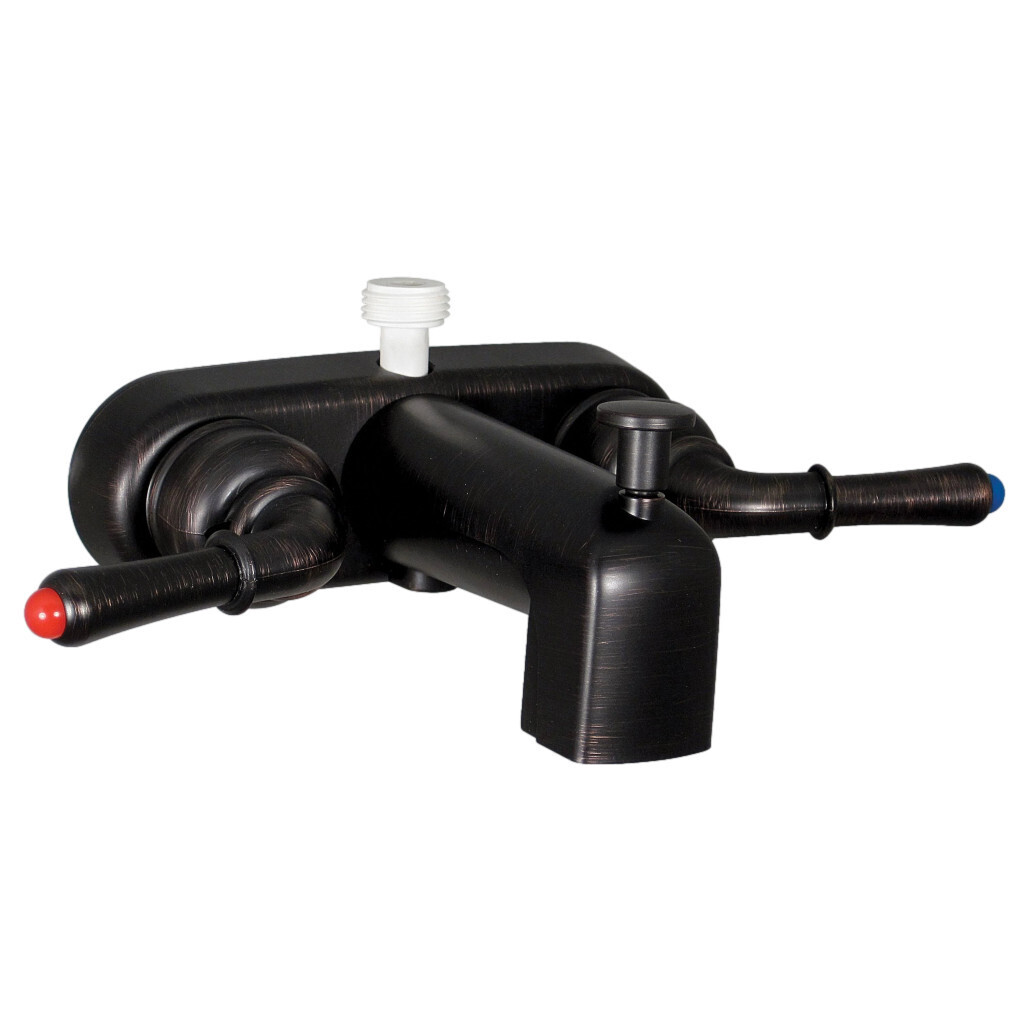 4&quot; Tub/Shower Diverter Rubbed Bronze W/Teacup Handles (R4784-I)