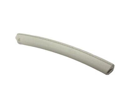 White Hollow D Rubber Bulb Seal w/Adhesive .500&quot; W x .360&quot;H Thickness .055x .050 (By the Foot) (LP108W)