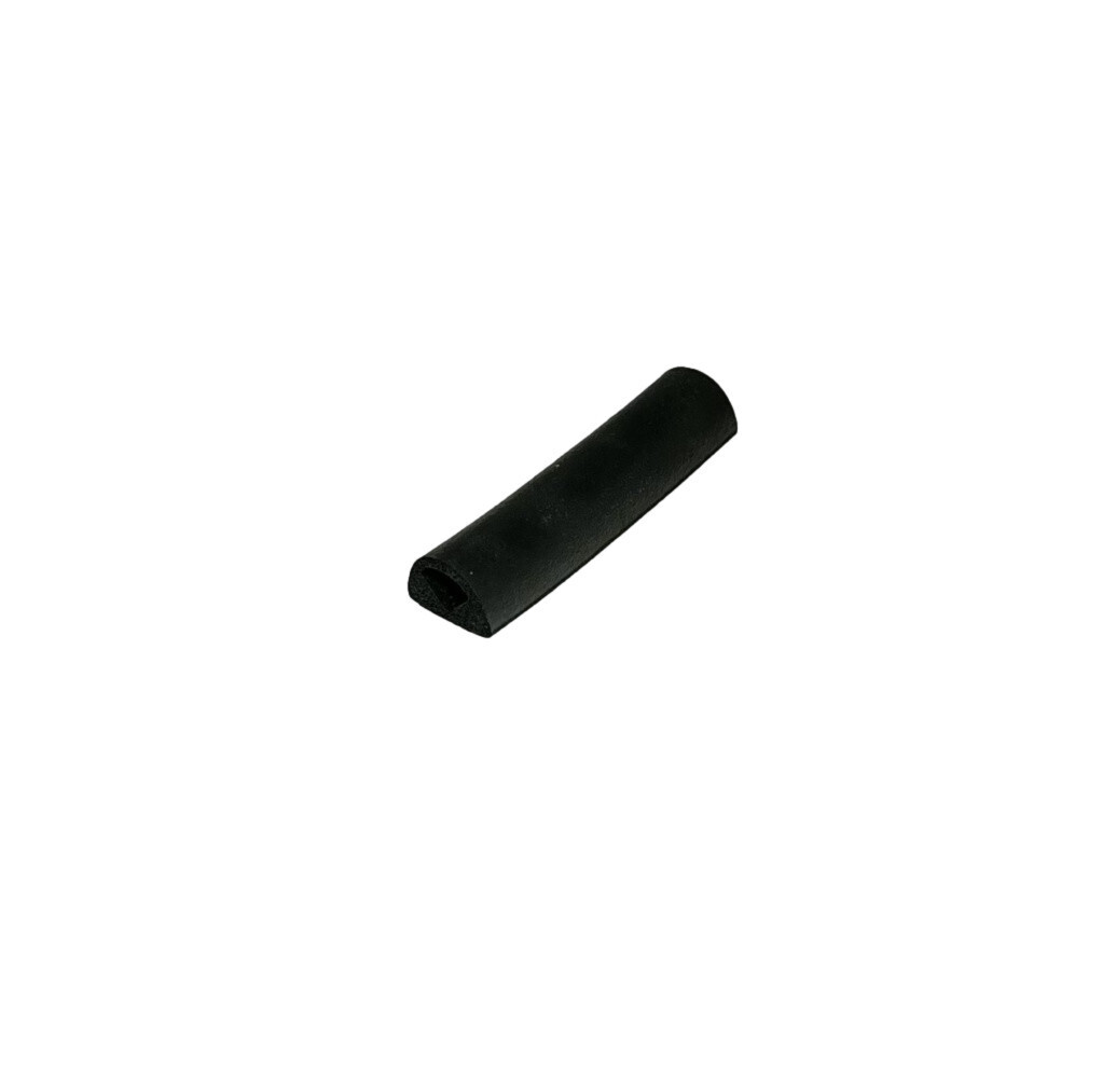 Hollow D Rubber Bulb Seal Ribbed w/Adhesive .375&quot;W x .250&quot;H (By the Foot) LP1153