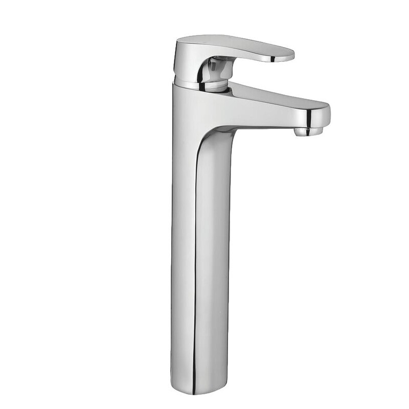 One-Handle Polished Chrome Vessel Bathroom Faucet (673-6140)
