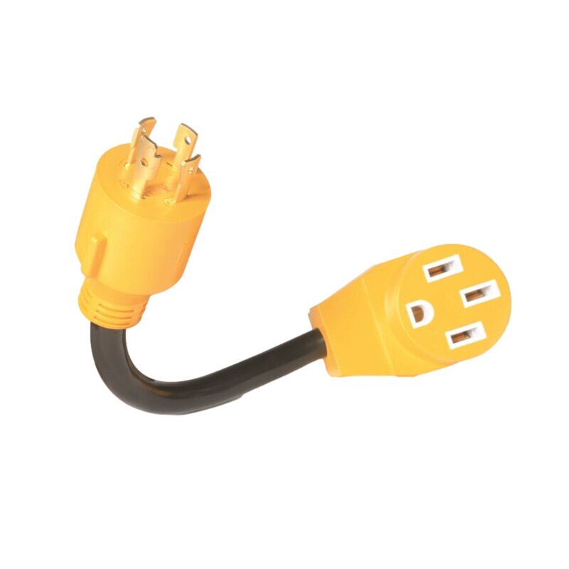 (55422) 30AM / 50AF Power Grip 12" Generator Adapter - 4Prong125V / 3750W