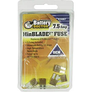 Battery Doctor MinBlade2 Fuse 7.5 Amp - 5 Pack (24807)