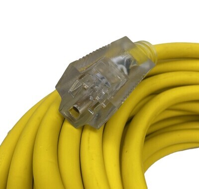 (06-PT6512100T) Outdoor Extension Cord with Indicator Light 100' 12/3AWG  15 AMPS