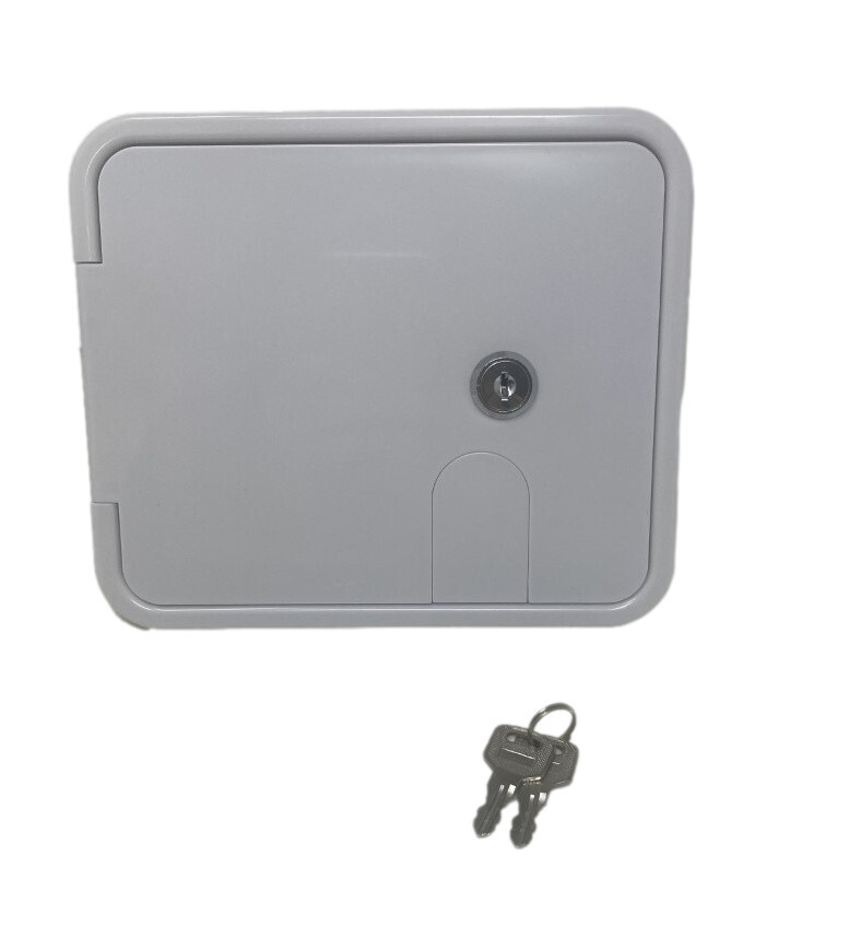 (1802MW) Medium Cable Hatch  White