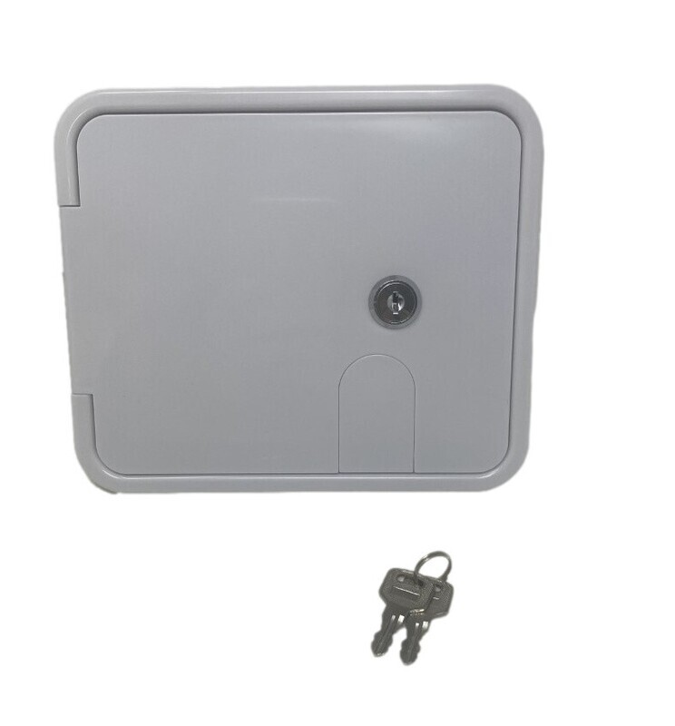 (1802MW) Medium Cable Hatch  White