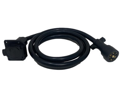 (TE7-7C2) 7 Way Trailer Extension Cord 7ft