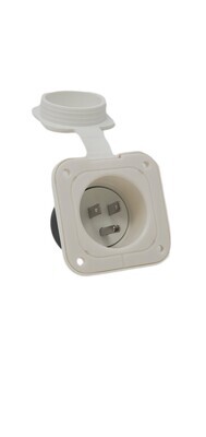 (15AINWH) 15A Power Inlet White