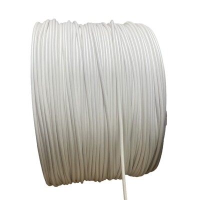 #12 Single Strand Wire - White (By the Foot)
