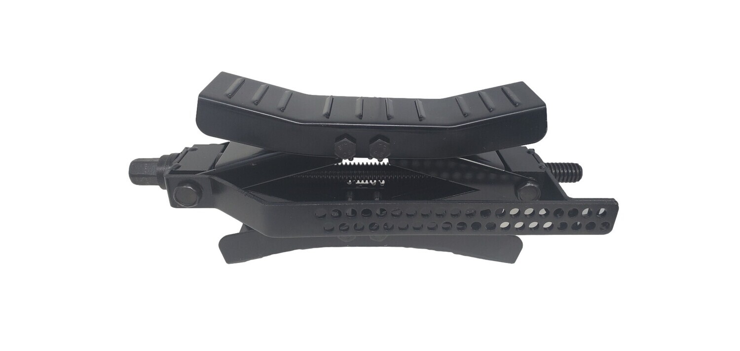 Metal Wheel Chock 1 Pack Black with Wrench &amp; Padlock ( 17032-B1 )