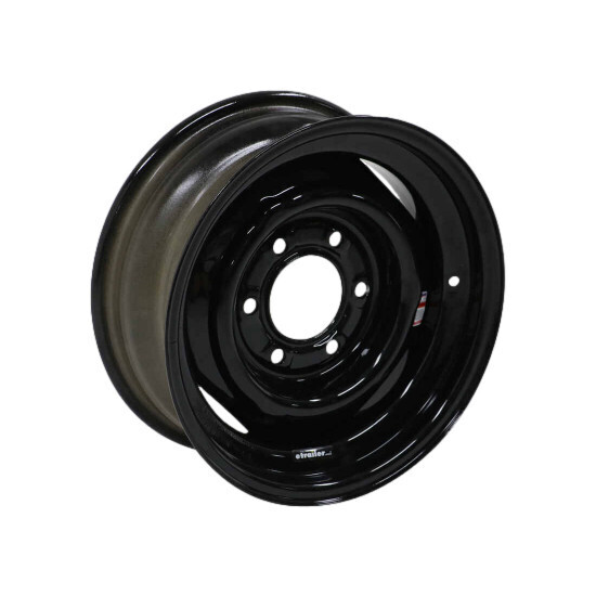 Dexstar Retro 15&quot; x 6&quot; Conventional Wheel 6 on 5.5&quot; Bolt - Black