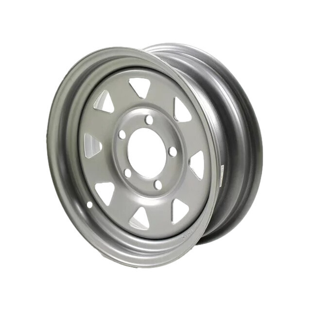 Steel Wheel 12&quot; x 4&quot; 5-4.5 Spoke Silver