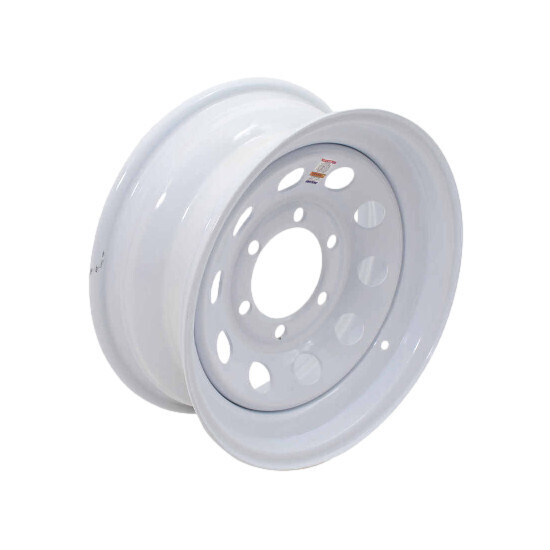 Steel Wheel 15&quot; x 6&quot; 6-5.5 Mod White