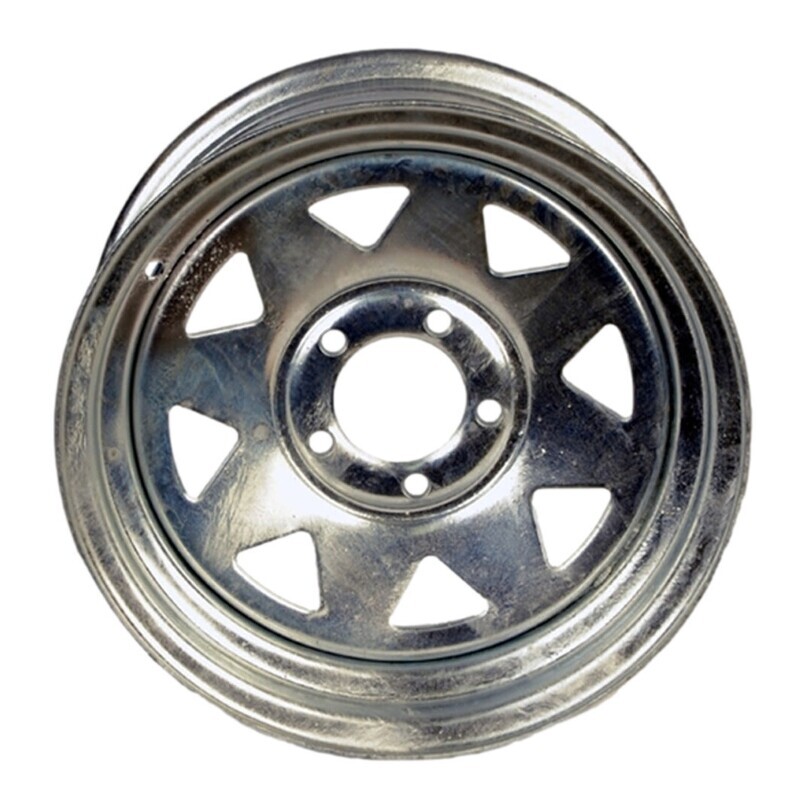 Steel Wheel 15&quot; x 6&quot; 5-4.5 Spoke Galvanized