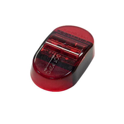 S14 Red PCP2 Stud Mount Marker Light Red Lens Pigtail S14-RRS0-1