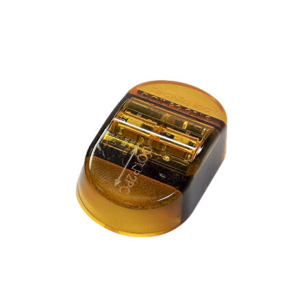 S14 Amber PCP2 Stud Mount Marker Light Amber Lens Pigtail S14-AAS0-1