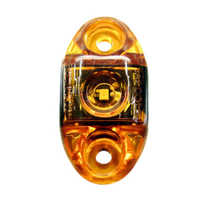 2&quot; Oval Sidemarker Amber/Amber Lens Pigtail Connection S21-AA00-1