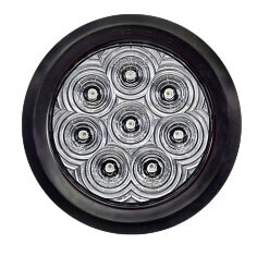 Hi Visibility 4&quot; Round STT Clear Lens Grommet Mount Tri-Pole T46-RCOT-1 (Kit)