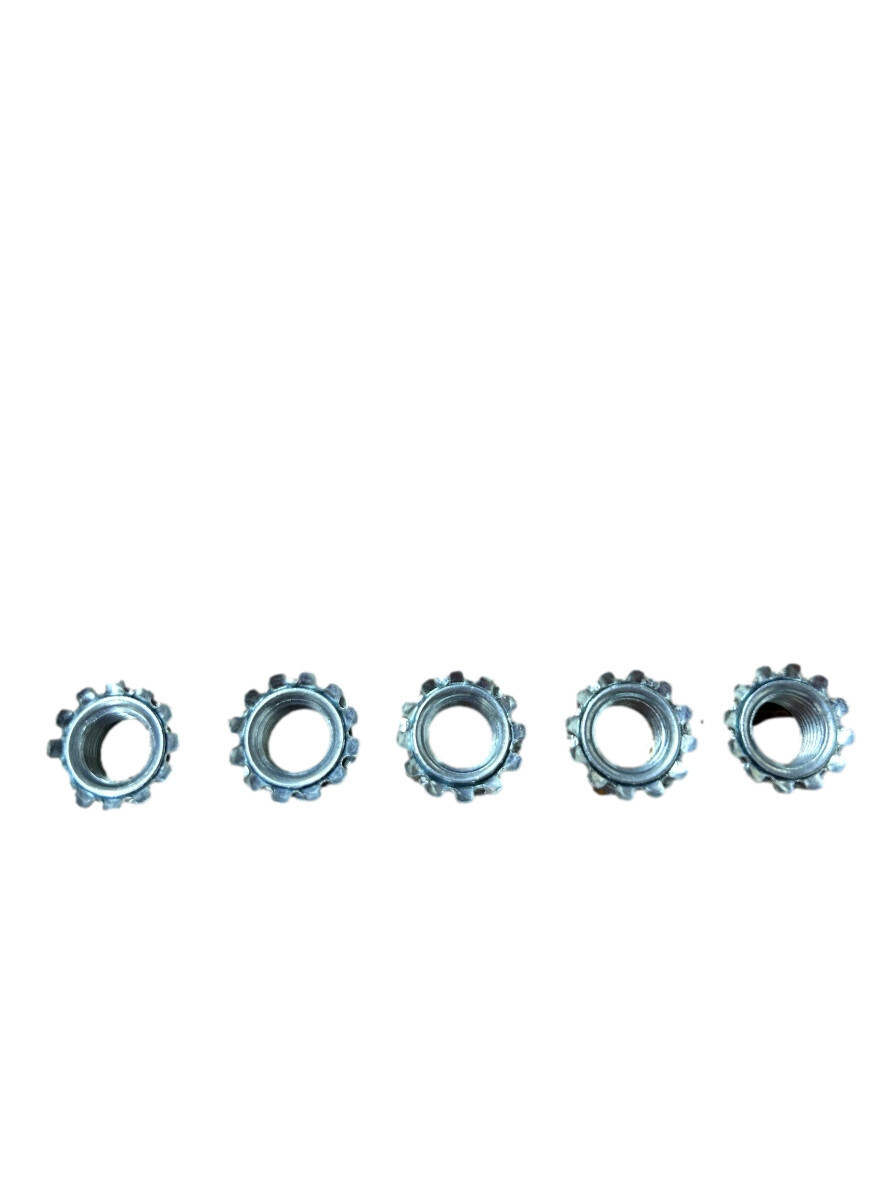12&quot; Brake Assembly Nut w/External Tooth Lockwasher 5pc (Kit)