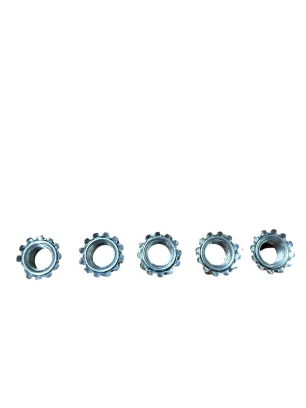 12&quot; Brake Assembly Nut w/External Tooth Lockwasher 5pc (Kit)