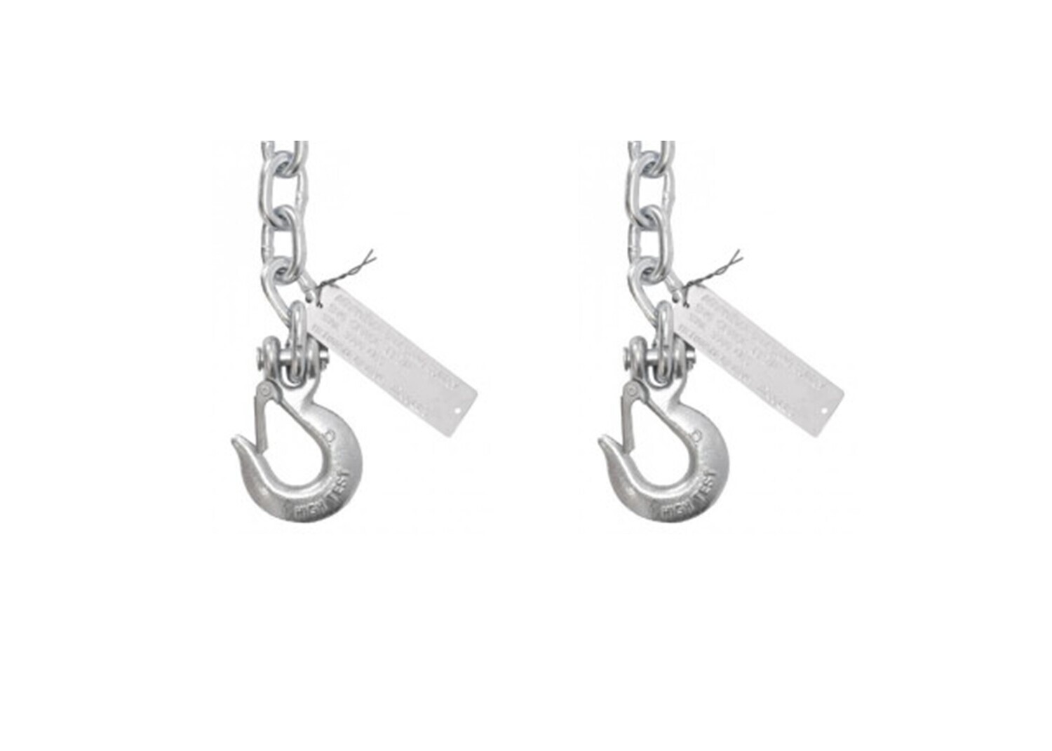 Safety Chain 1,300# Double Ended 2 Pc Kit