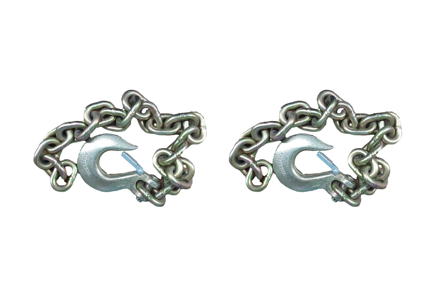 Safety Chain 1/2&quot; Gold 11,300# 2 Pc Kit