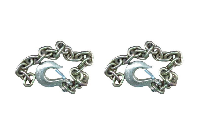 Safety Chain 1/2&quot; Gold 11,300# 2 Pc Kit