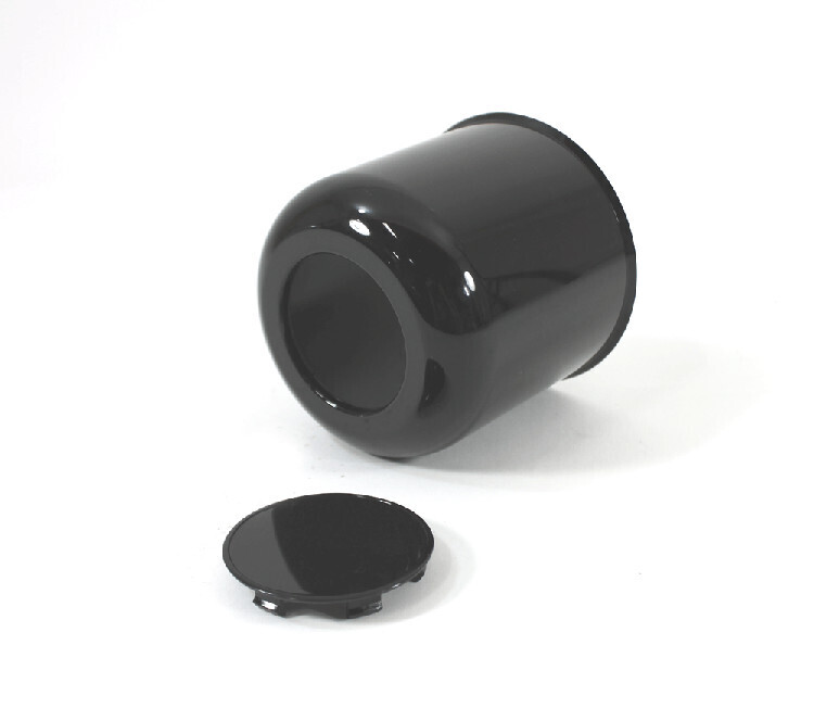 6 Lug  (Large) Matte Black Center Cap w/Removable Top (WA-425BP)