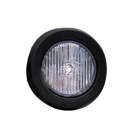 2&quot; Round Amber Sidemarker Clear Lens w/Grommet &amp; Wire (S30-AC00-1 Kit)