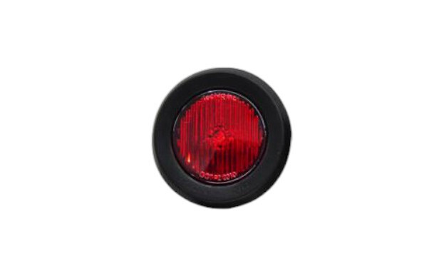2&quot; Round Red Sidemarker Red Lens w/Grommet &amp; Wire S30-RR00-1 (Kit)