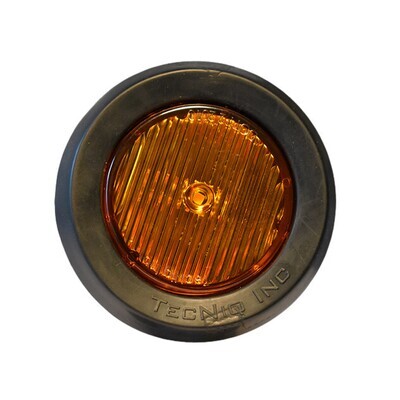 2&quot; Round Amber Sidemaker Amber Lens w/Grommet &amp; Wire (S30-AA00-1 Kit)