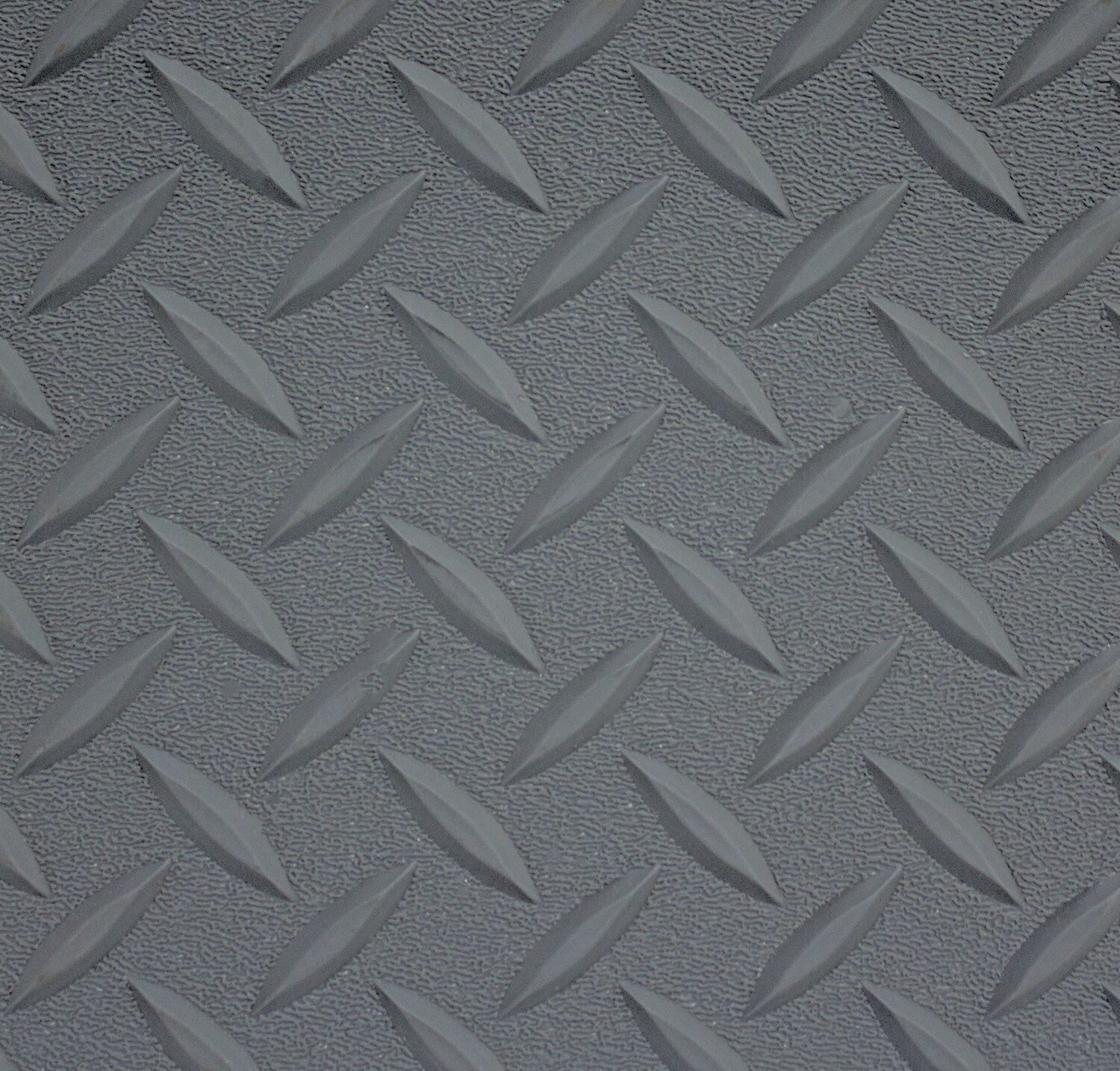 Gray Diamond Plate Rubber Flooring 8&#39;6&quot; (By the Foot)