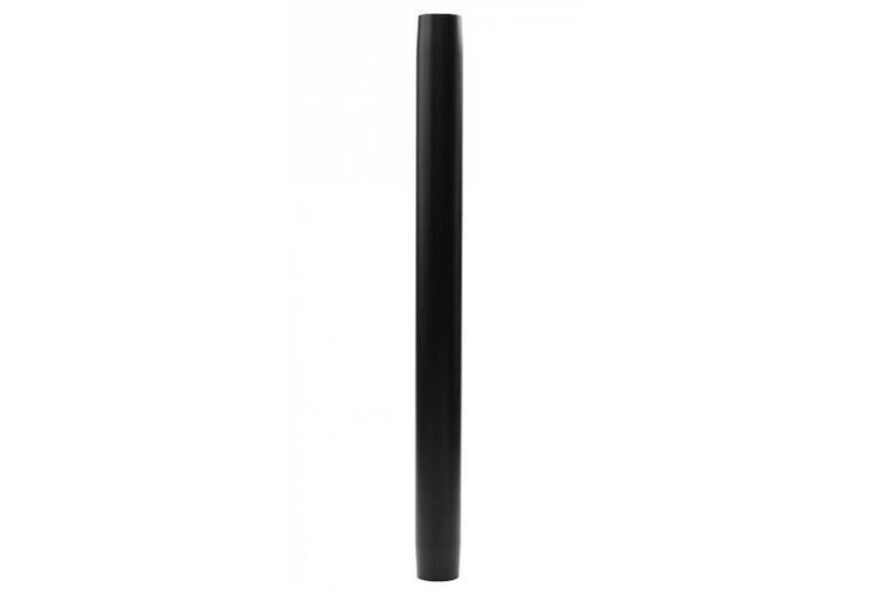 27 1/2&quot; Steel Stationary Table Leg; Black Powder Coat; Tapered Bottom