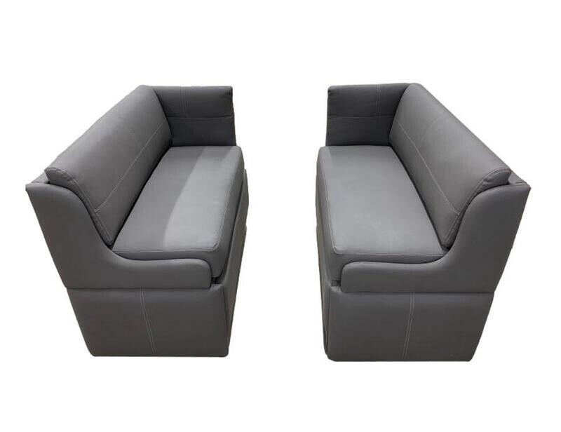 44" Ultra Select Stucco Meteor Dinette Set - Missing Back Cushion Surplus (#8)