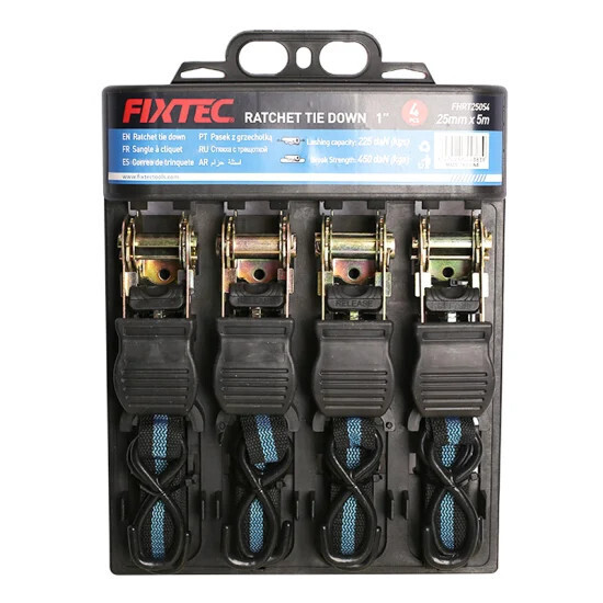 4 Pack 1&quot; x 20&#39; Ratchet Tie Down (FHRT25054)