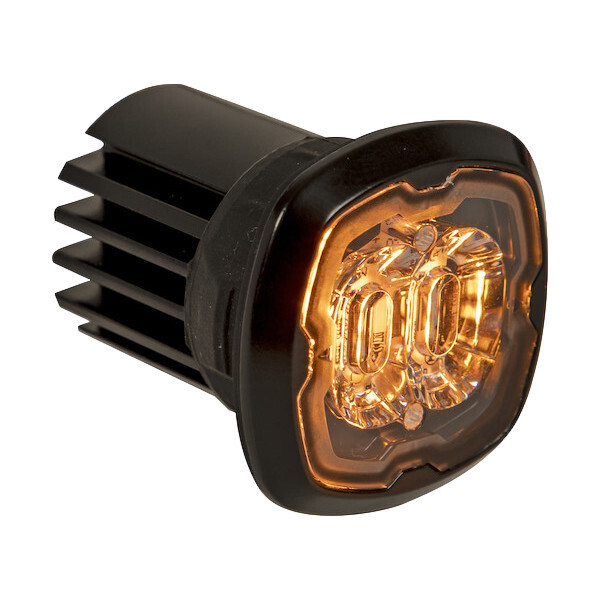 LED 1.5&quot; Snap In Flush Mount Strobe Light Amber (8892410)