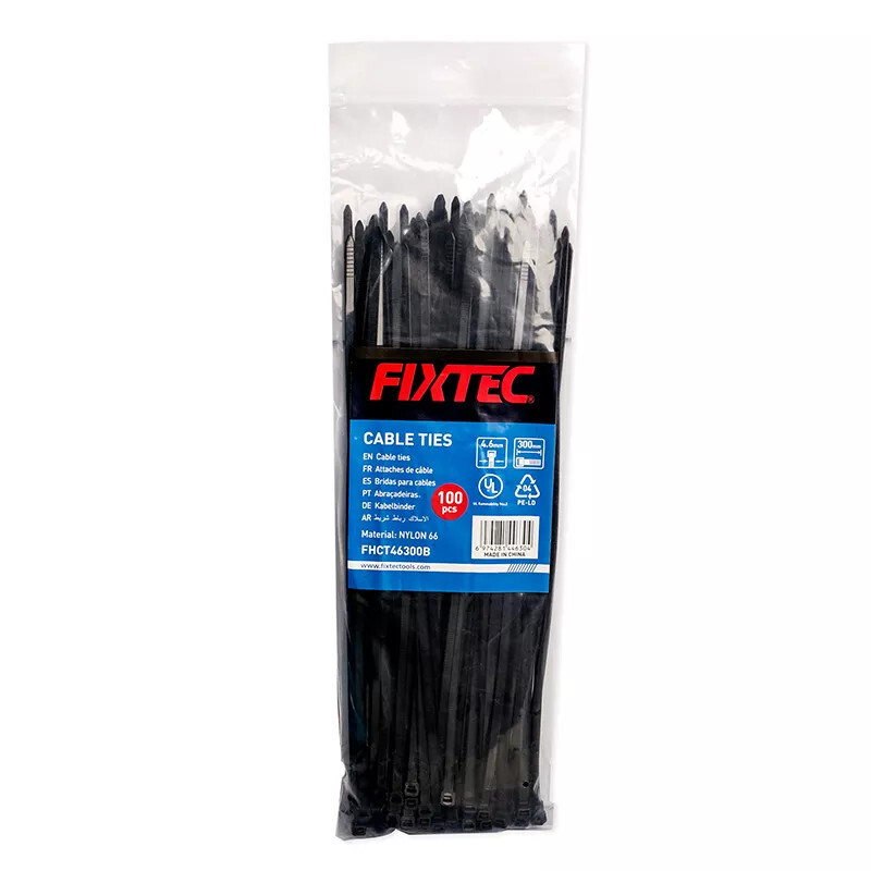 9&quot; Cable Tie (Black) 100Pc  (FHCT46250B)