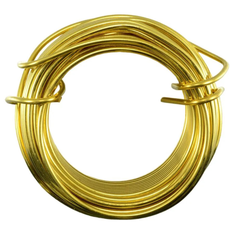 Brass Coiled Wire 16 GA x 25 FT  (24051)