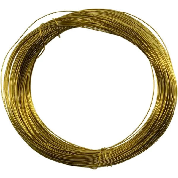 Brass Coiled Wire 28 Ga. 75&#39;  (23924)