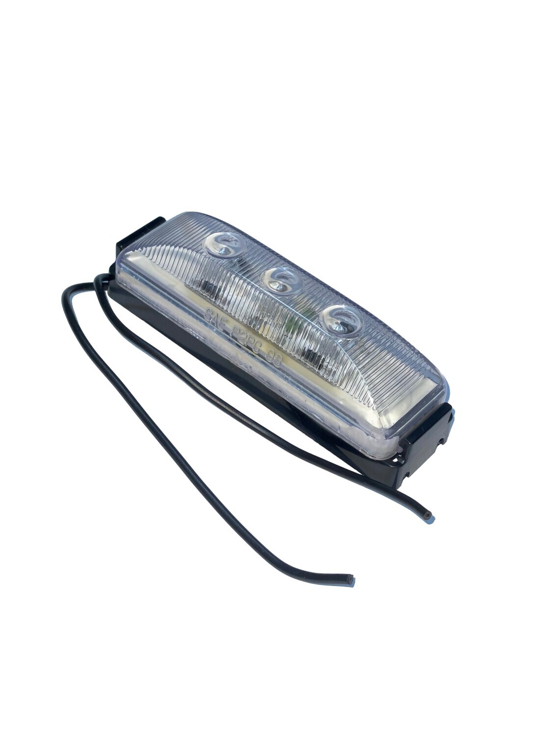 J-5765-RC 1.25&quot; X 3.75&quot; Marker LED - Red Diode Clear Lens