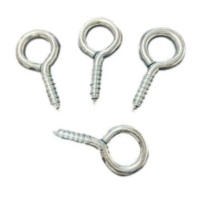3/8&quot; x 2-3/4&quot; Eye Hook Screw Pack of 4