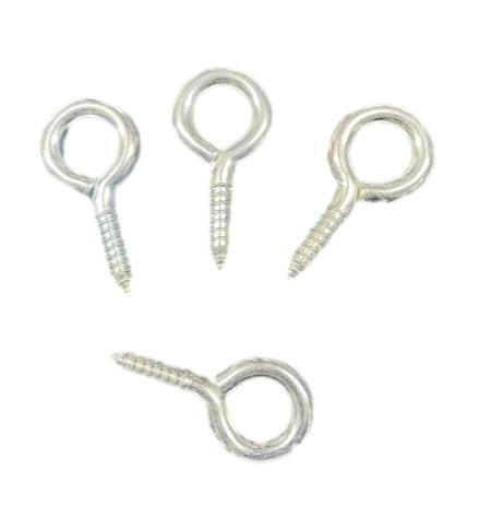 3/8&quot; x 2-1/2&quot; Eye Hook Screw Pack of 4
