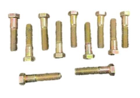 7/16-13 Yellow Zinc Hex Bolt 2&quot; Long