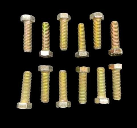 7/16-13 Yellow Zinc Hex Bolt 1-1/2&quot; Long (by the LB)