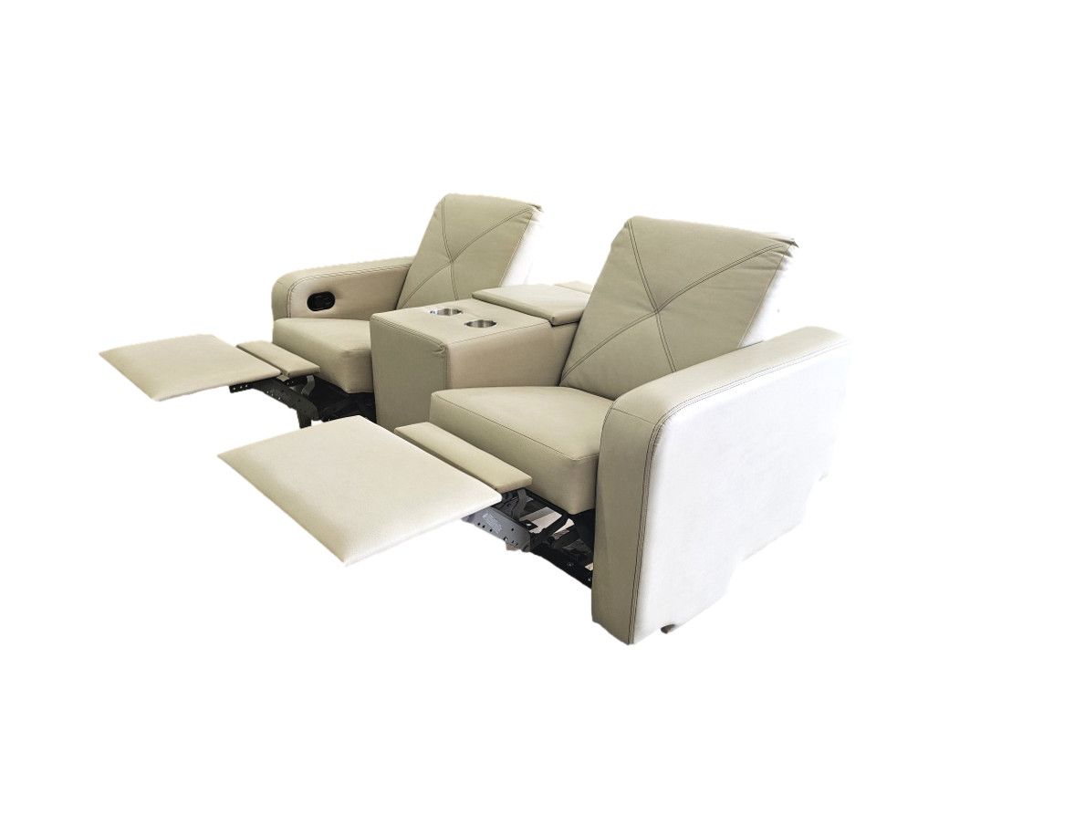 Raedon Home Theater Couch 74&quot; Montage Alpaca- T270 DK Gray Thread(#24)