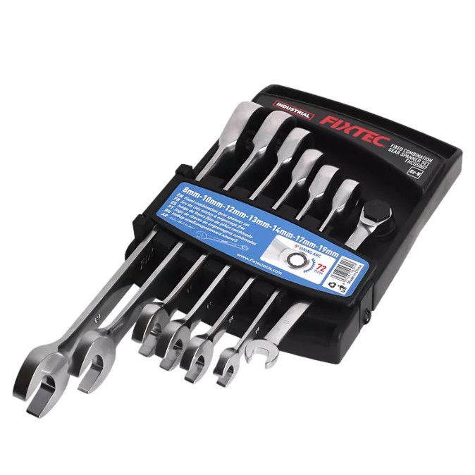 7 Pc Fixed Head Combination Ratchet Spanner Set (FHCGS007)