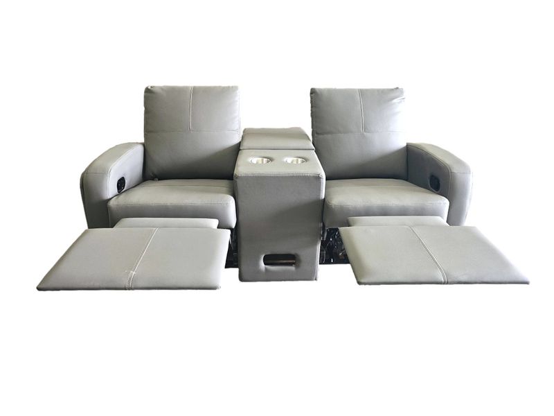 Raedon Home Theater Couch 74" Stucco Meteor- Sunguard Beige Thread (#23)