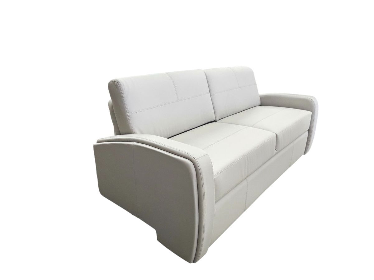 Raedon Home Pull-out Couch 80&quot;Optim Ashes- Sunguard Beige Thread (#32)